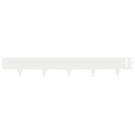 VidaXL Krawężnik do trawnika 10 pcs 100 x 15 cm Stal Biały