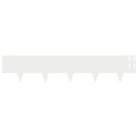 VidaXL Krawężnik do trawnika 10 pcs 100 x 20 cm Stal Biały
