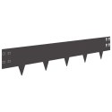 KRAWĘŻNIK DO TRAWNIKA 10 PCS 100X20CM STAL CZARNY
