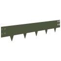 KRAWĘŻNIK DO TRAWNIKA 10 PCS 100X20CM STAL OLIWKOWY ZIELONY