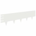 KRAWĘŻNIK DO TRAWNIKA 10 PCS 100X25CM STAL BIAŁY