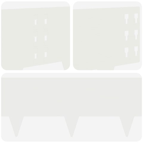KRAWĘŻNIK DO TRAWNIKA 10 PCS 100X25CM STAL BIAŁY