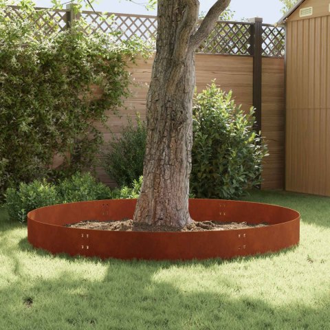 KRAWĘŻNIK DO TRAWNIKA 10 PCS 100X30CM STAL RDZAWY