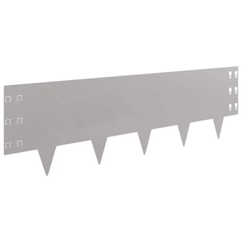 KRAWĘŻNIK DO TRAWNIKA 10 PCS 100X30CM STAL RDZAWY