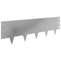 VidaXL Krawężnik do trawnika 10 pcs 100 x 30 cm Stal srebrny