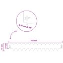VidaXL Krawężnik do trawnika 10 pcs 103 x 15 cm Stal srebrny
