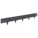 VidaXL Krawężnik do trawnika 20 pcs 100 x 15 cm Stal antracytowy