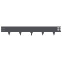 VidaXL Krawężnik do trawnika 20 pcs 100 x 15 cm Stal antracytowy
