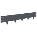 VidaXL Krawężnik do trawnika 20 pcs 100 x 20 cm Stal antracytowy