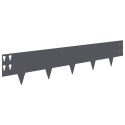 VidaXL Krawężnik do trawnika 20 pcs 100 x 20 cm Stal antracytowy