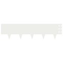 KRAWĘŻNIK DO TRAWNIKA 20 PCS 100X25CM STAL BIAŁY