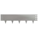 VidaXL Krawężnik do trawnika 20 pcs 100 x 25 cm Stal srebrny