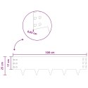 VidaXL Krawężnik do trawnika 20 pcs 100 x 25 cm Stal srebrny
