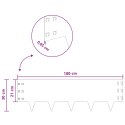 VidaXL Krawężnik do trawnika 20 pcs 100 x 30 cm Stal srebrny