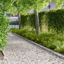 VidaXL Krawężnik do trawnika 20 pcs 103 x 15 cm Stal srebrny