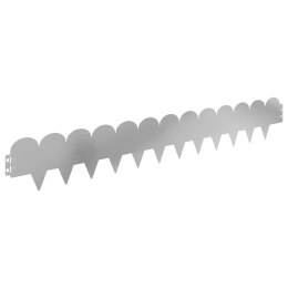 VidaXL Krawężnik do trawnika 20 pcs 103 x 15 cm Stal srebrny