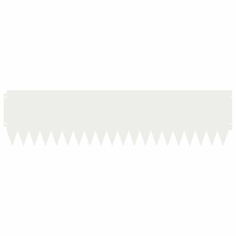 VidaXL Krawężnik do trawnika 20 pcs 103 x 25 cm Stal Biały