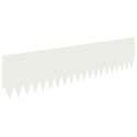 VidaXL Krawężnik do trawnika 20 pcs 103 x 25 cm Stal Biały