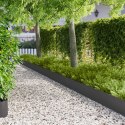 VidaXL Krawężnik do trawnika 20 pcs 103 x 25 cm Stal Czarny