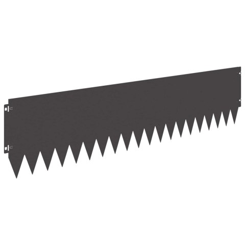 VidaXL Krawężnik do trawnika 20 pcs 103 x 25 cm Stal Czarny
