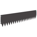 VidaXL Krawężnik do trawnika 20 pcs 103 x 25 cm Stal Czarny