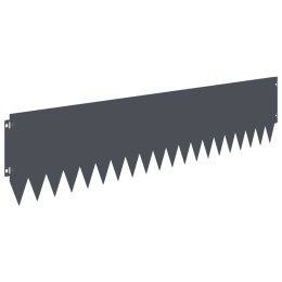 VidaXL Krawężnik do trawnika 20 pcs 103 x 25 cm Stal antracytowy