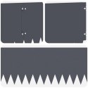VidaXL Krawężnik do trawnika 20 pcs 103 x 25 cm Stal antracytowy