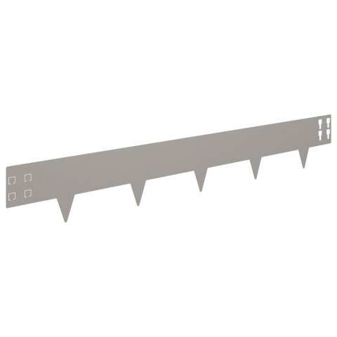 VidaXL Krawężnik do trawnika 30 pcs 100 x 15 cm Stal Rdzawy