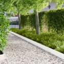 VidaXL Krawężnik do trawnika 30 pcs 100 x 20 cm Stal Biały