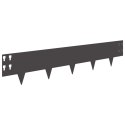 VidaXL Krawężnik do trawnika 30 pcs 100 x 20 cm Stal Czarny
