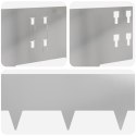 VidaXL Krawężnik do trawnika 30 pcs 100 x 20 cm Stal srebrny