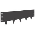 VidaXL Krawężnik do trawnika 30 pcs 100 x 30 cm Stal Czarny
