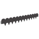 VidaXL Krawężnik do trawnika 50 pcs 103 x 15 cm Stal Czarny