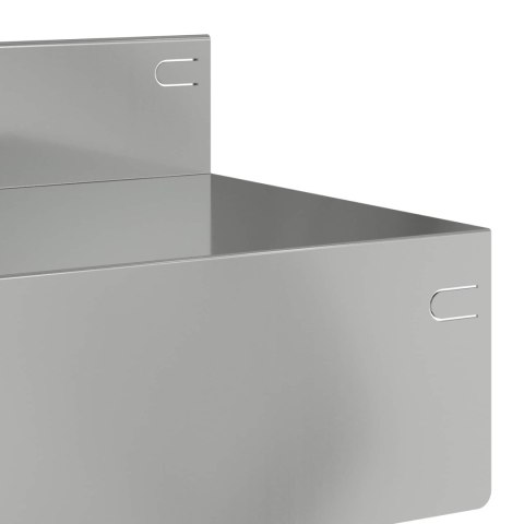 KRAWĘŻNIK DO TRAWNIKA 10 PCS 100X10X8CM STAL SREBRNY