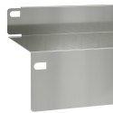 KRAWĘŻNIK DO TRAWNIKA 10 PCS 100X10X8CM STAL SREBRNY
