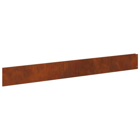 KRAWĘŻNIK DO TRAWNIKA 10 PCS 100X12CM STAL RDZAWY