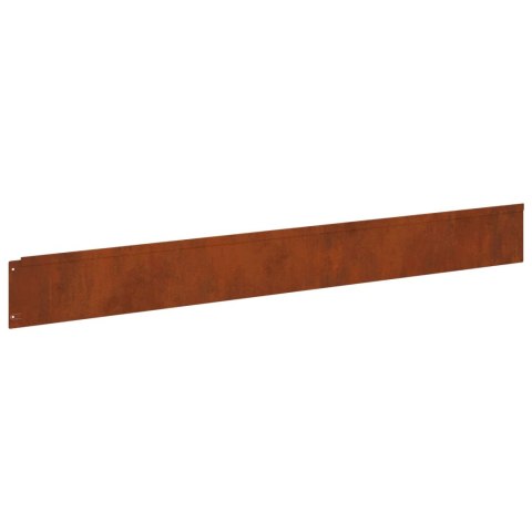 KRAWĘŻNIK DO TRAWNIKA 10 PCS 100X12CM STAL RDZAWY