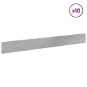 KRAWĘŻNIK DO TRAWNIKA 10 PCS 100X12CM STAL SREBRNY