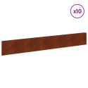 KRAWĘŻNIK DO TRAWNIKA 10 PCS 100X15CM STAL RDZAWY