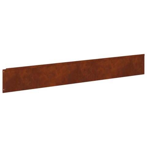 KRAWĘŻNIK DO TRAWNIKA 10 PCS 100X15CM STAL RDZAWY