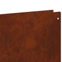 KRAWĘŻNIK DO TRAWNIKA 10 PCS 100X15CM STAL RDZAWY