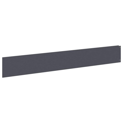 KRAWĘŻNIK DO TRAWNIKA 10 PCS 100X15CM STAL ANTRACYTOWY