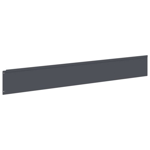 KRAWĘŻNIK DO TRAWNIKA 10 PCS 100X15CM STAL ANTRACYTOWY