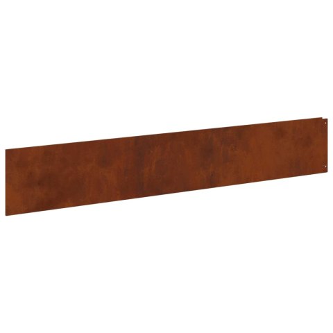KRAWĘŻNIK DO TRAWNIKA 10 PCS 100X18CM STAL RDZAWY
