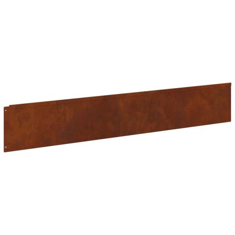 KRAWĘŻNIK DO TRAWNIKA 10 PCS 100X18CM STAL RDZAWY