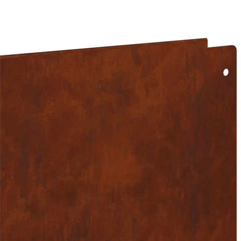 KRAWĘŻNIK DO TRAWNIKA 10 PCS 100X18CM STAL RDZAWY