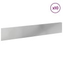 KRAWĘŻNIK DO TRAWNIKA 10 PCS 100X18CM STAL SREBRNY