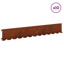 KRAWĘŻNIK DO TRAWNIKA 10 PCS 102X15X4CM STAL RDZAWY