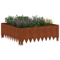 KRAWĘŻNIK DO TRAWNIKA 60X60X20CM STAL RDZAWY