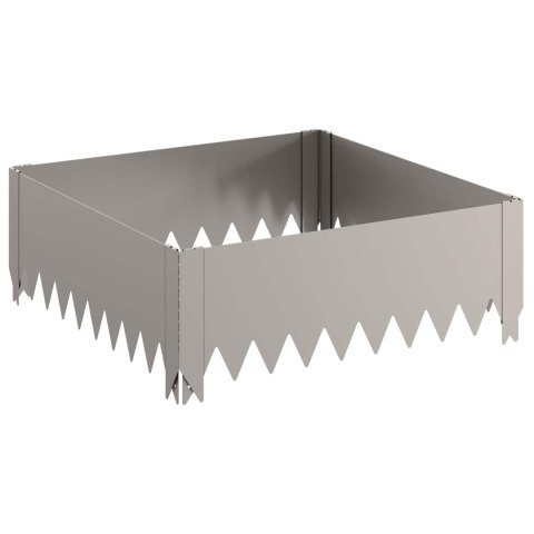 KRAWĘŻNIK DO TRAWNIKA 60X60X20CM STAL RDZAWY